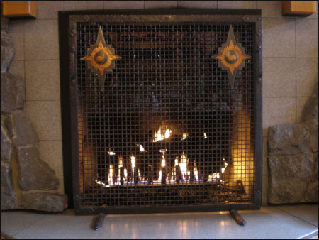 firescreen snow lodge stars